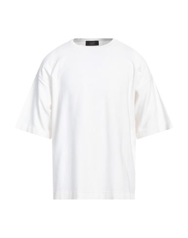 Maison Flâneur Man Sweater White Size 42 Polypropylene, Cotton