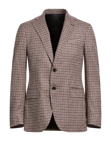 Man Blazer Purple Size 46 Virgin Wool, Cashmere, Silk