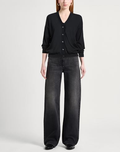 The Fine Essentials Woman Cardigan Black Size 4 Cotton