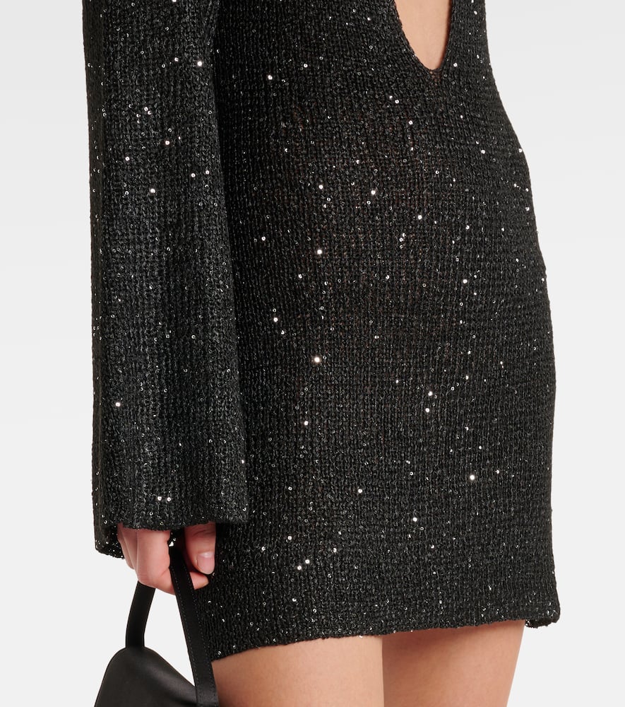 Rey cutout crochet minidress