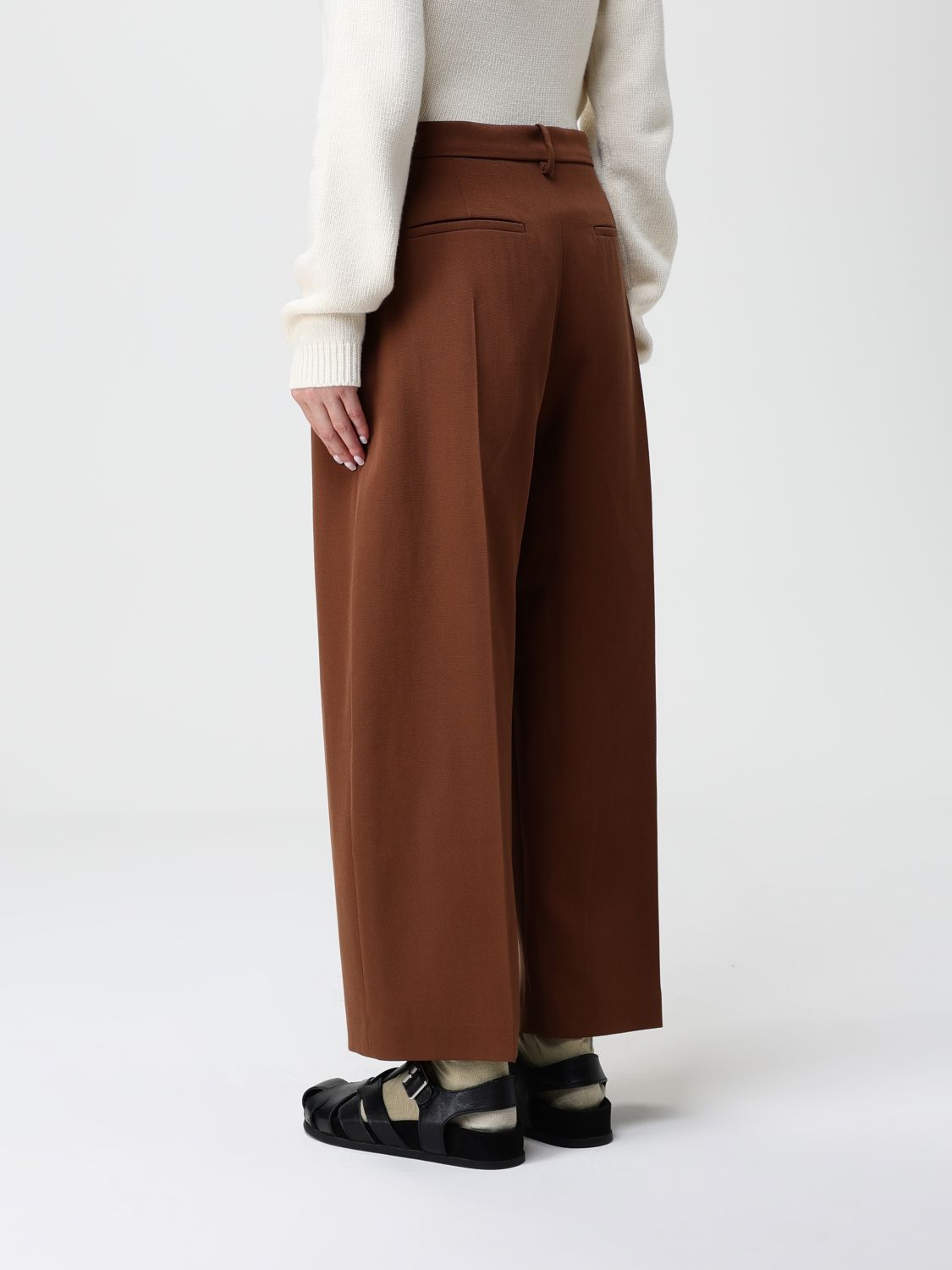 Pants Woman color Brown