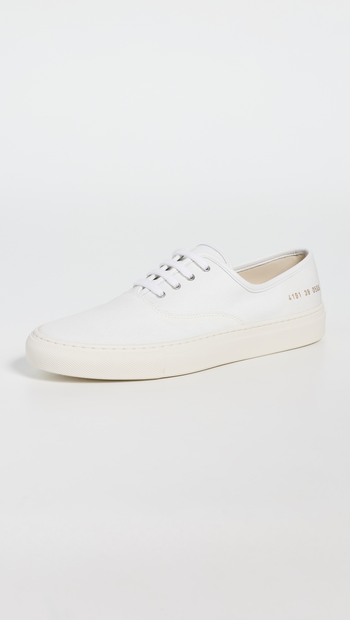 Four Hole Slip On Sneakers White