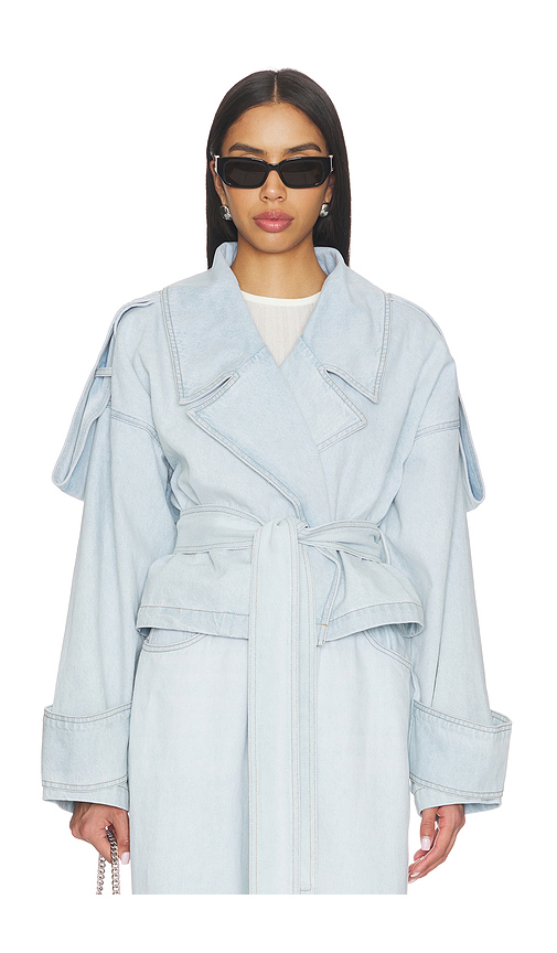 SELMACILEK Nayla Denim Jacket in Blue. L. Also in M