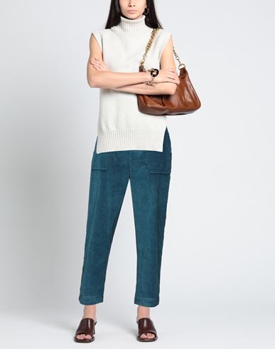 Cigala's Woman Pants Deep teal Size 25 Cotton, Modal, Polyester, Elastane