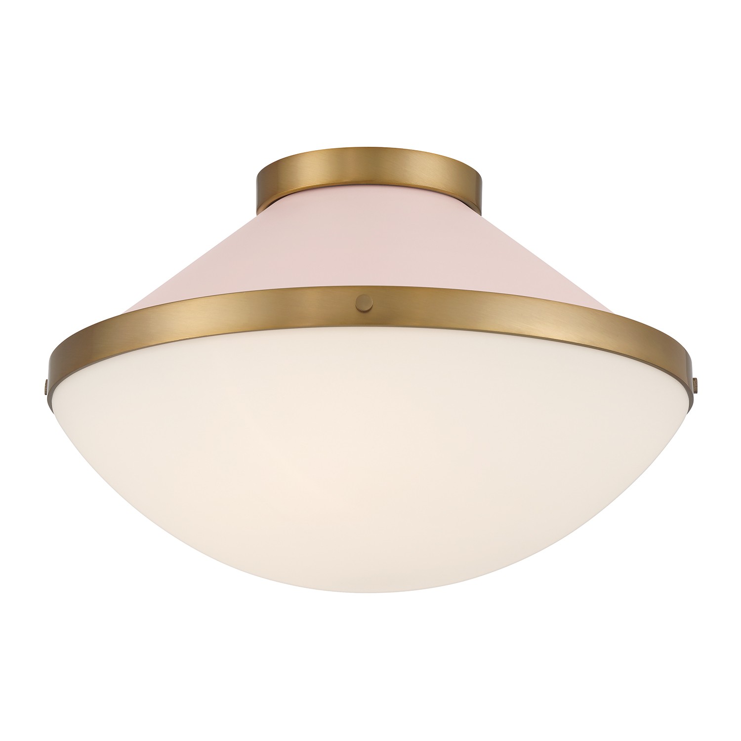 Vibrant Gold + Blush Flush Mount from the Xander Collection