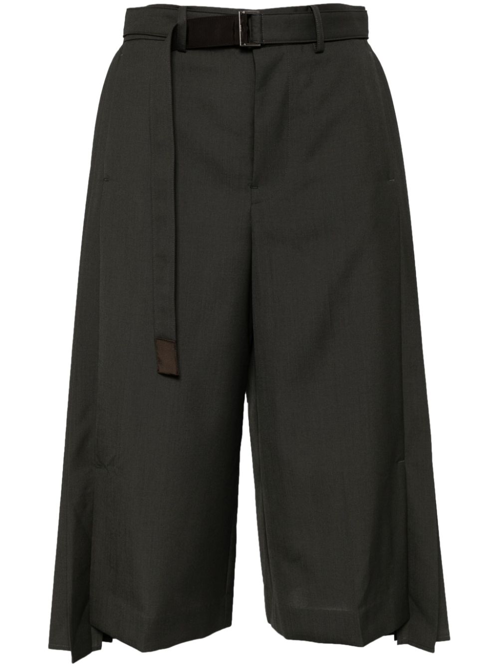 Pleated tailored trousers - Green