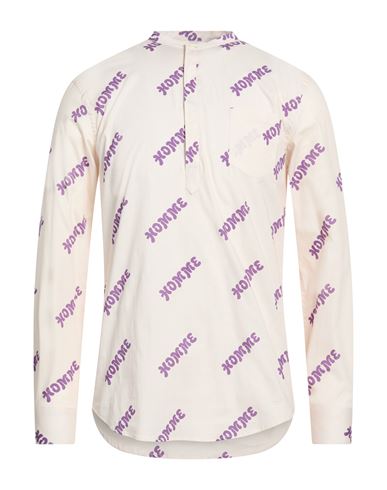 Man Shirt Cream Size 15 ¾ Cotton, Elastane