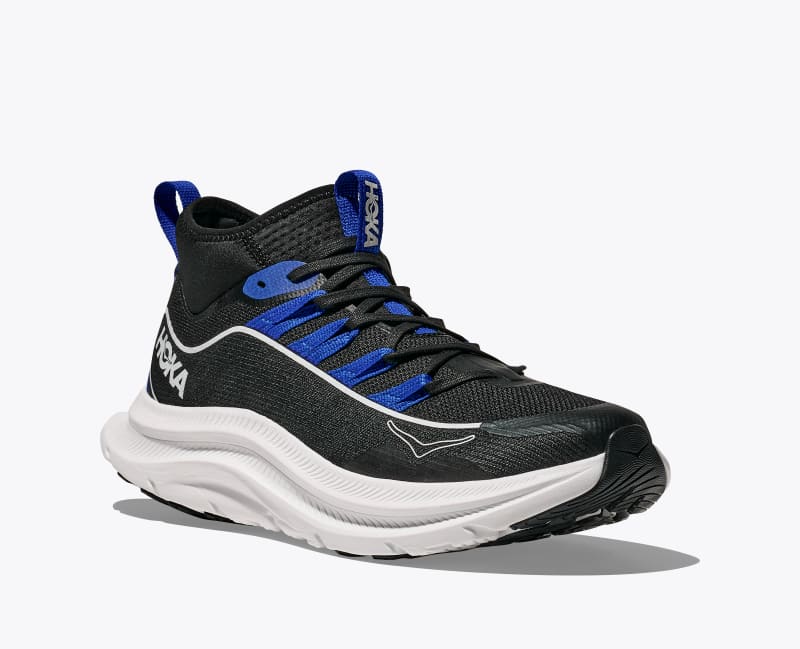 HOKA Men's Kawana Mid Shoes in Black/Ultramarine