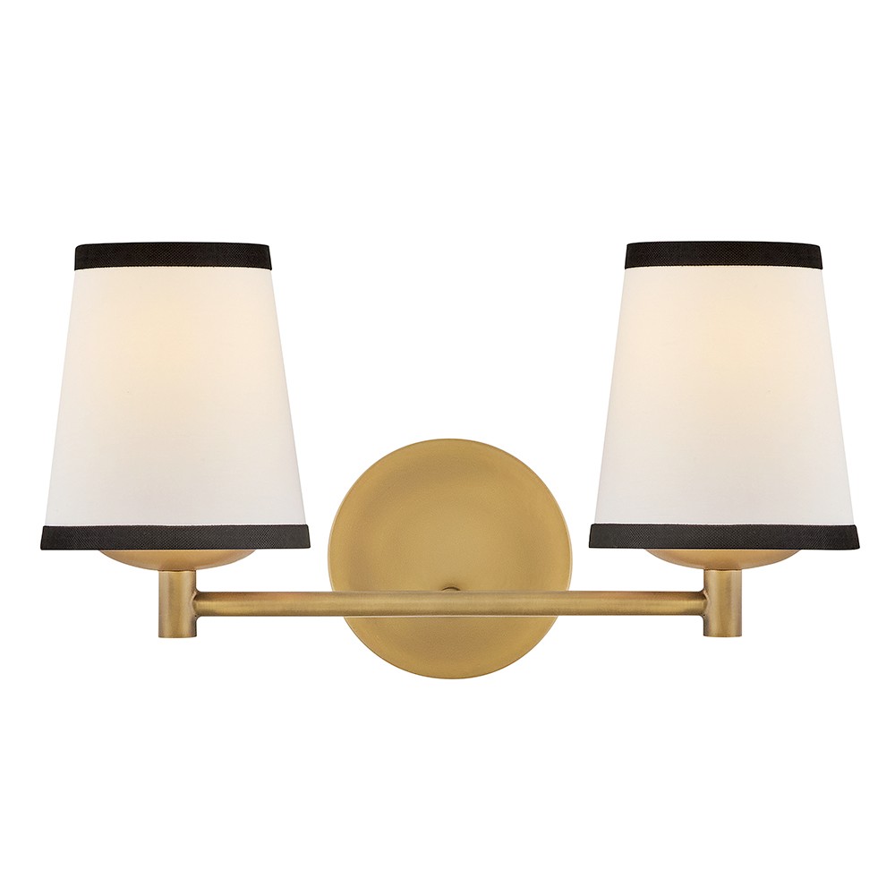 Lacquered Brass LED Bathroom Vanity Light from the Sonia Collection