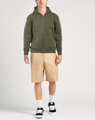 Man Sweatshirt Military green Size M Cotton, Polyester