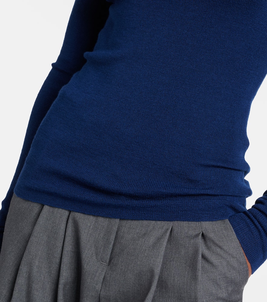 Utica wool and cotton turtleneck sweater