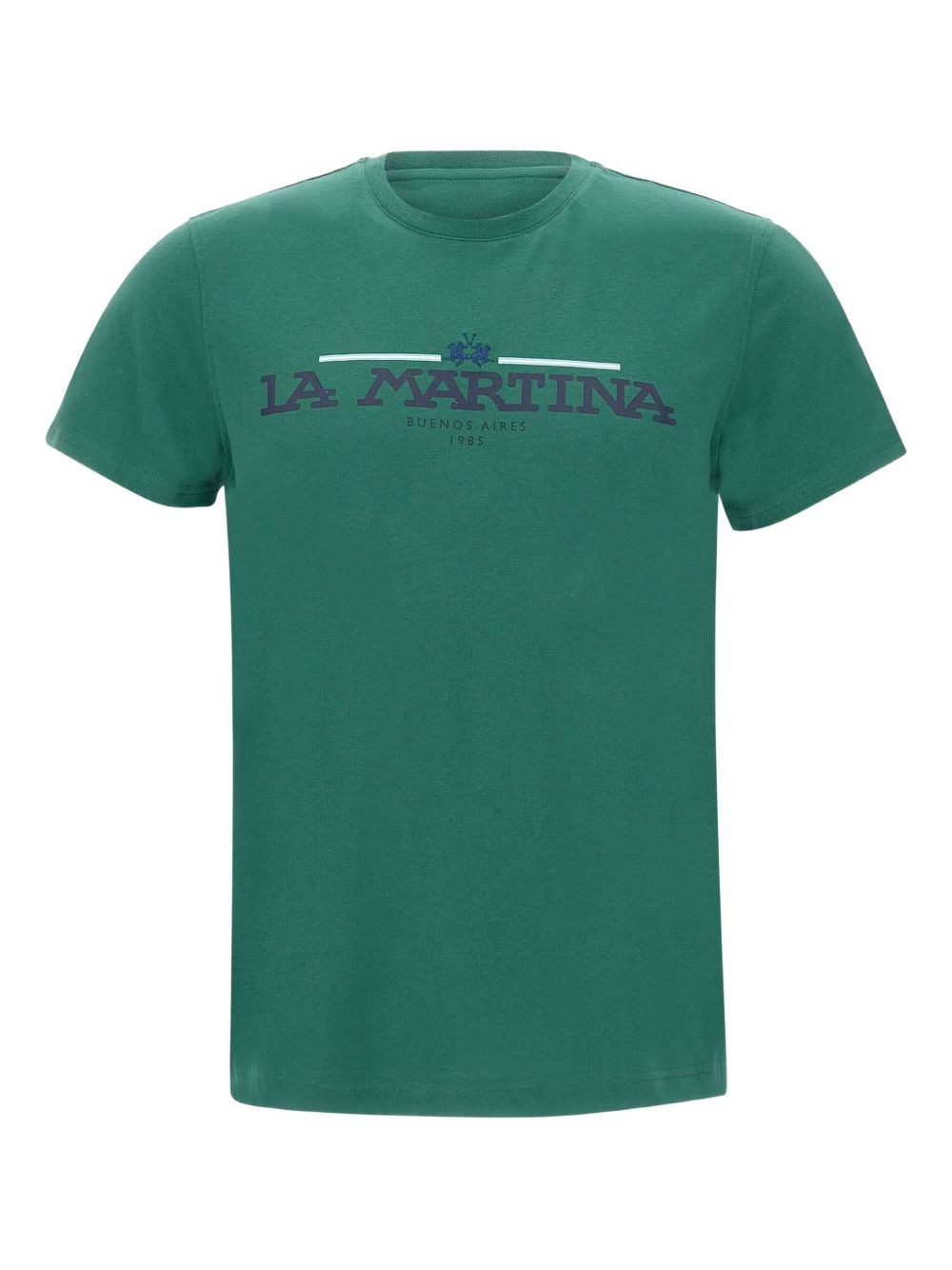 Logo-print crew-neck T-shirt - Green