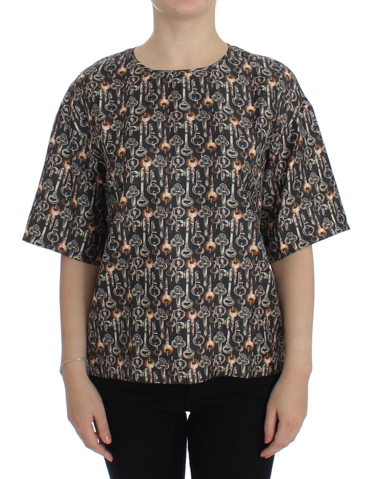 Enchanted Sicily Blouse — Gray