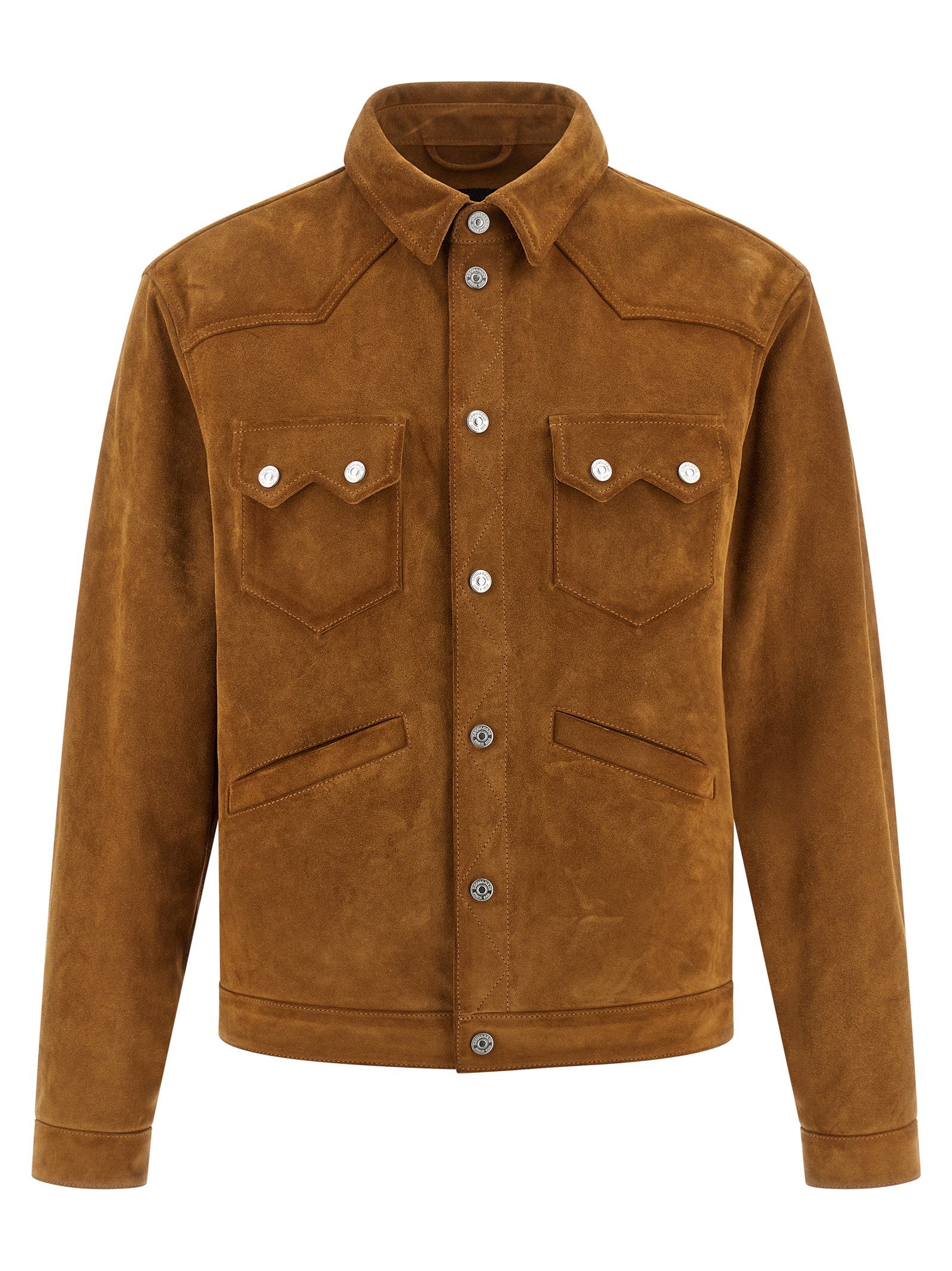 Suede Boxy Shirt Jacket