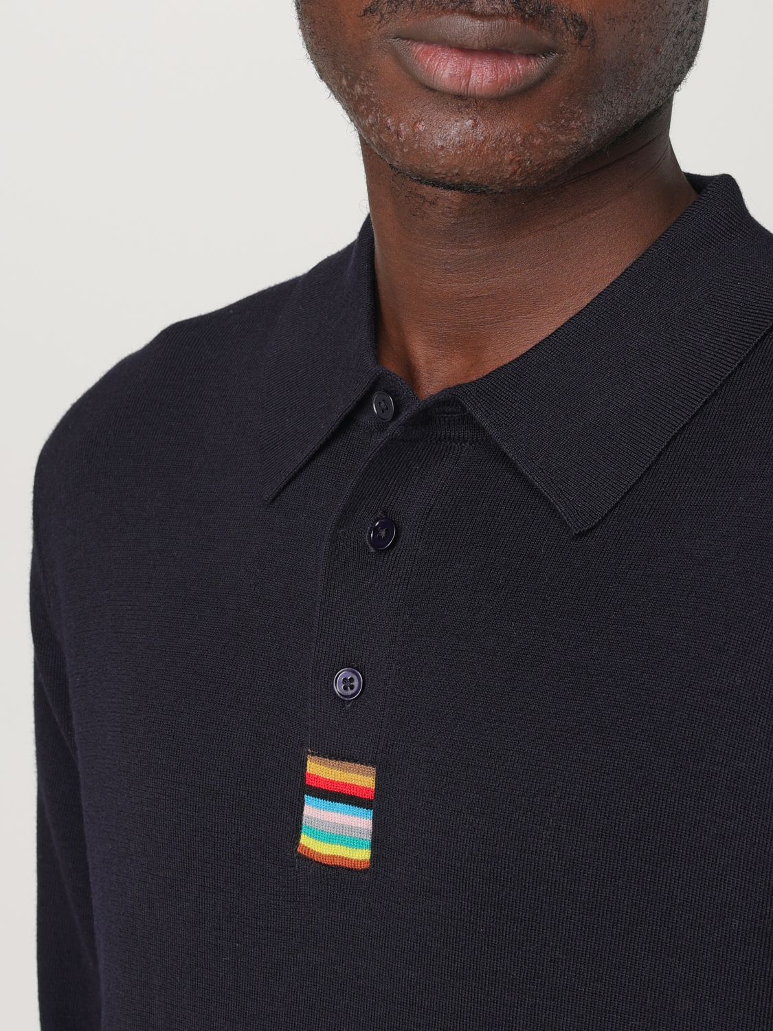 Knitted polo shirt - Blue
