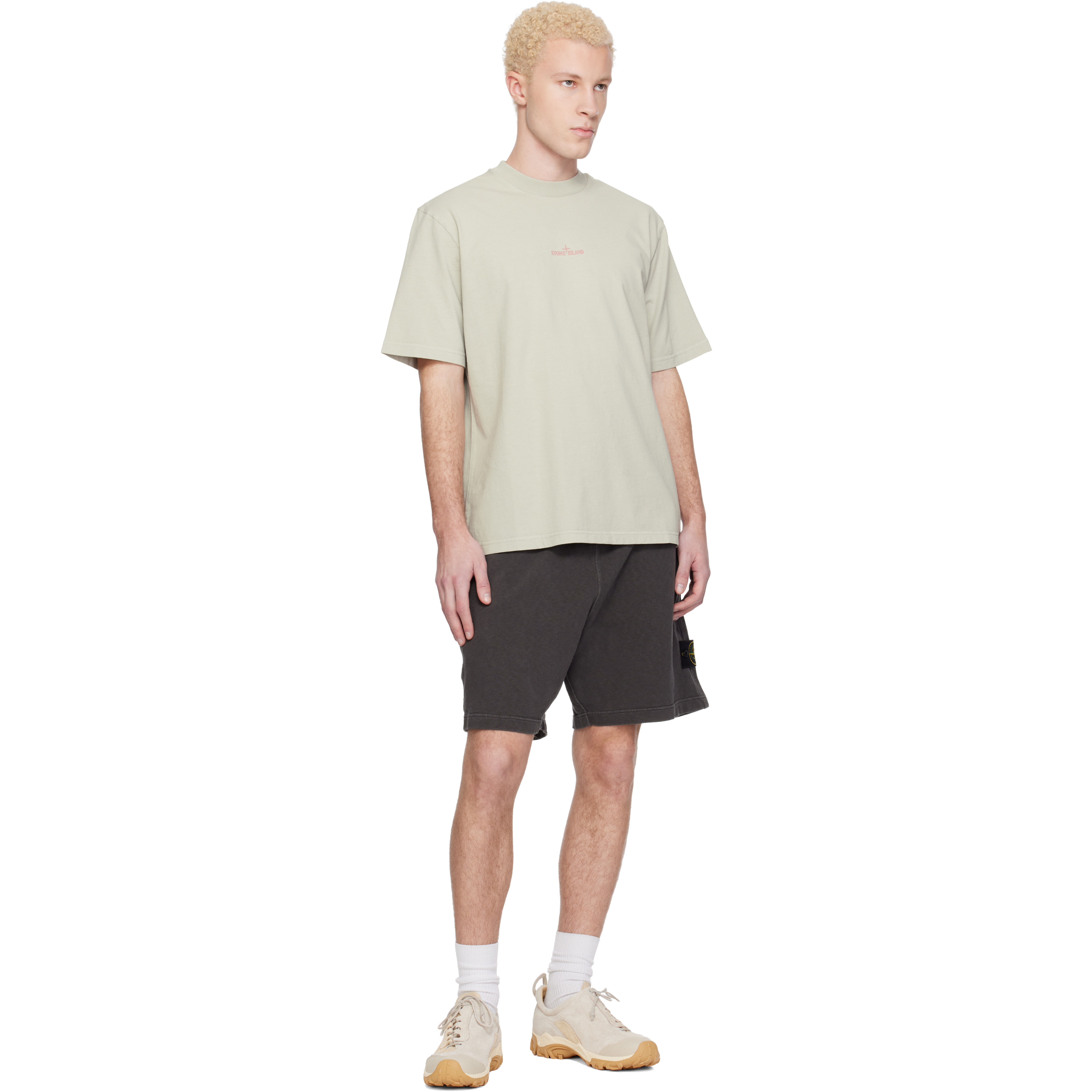 Gray 6200014 Malfilé Fleece Old Effect Shorts
