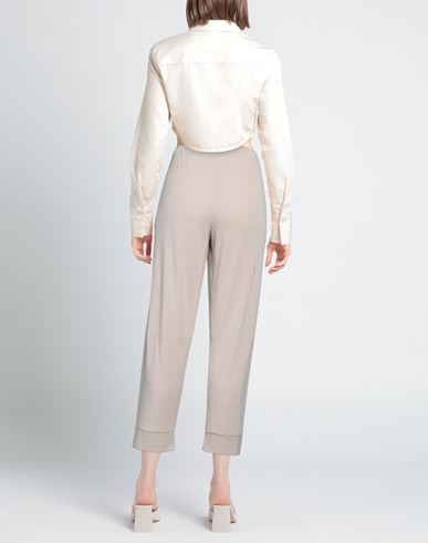 Woman Pants Cream Size M Polyester, Elastane