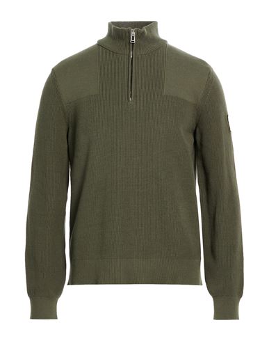 Man Turtleneck Military green Size L Cotton