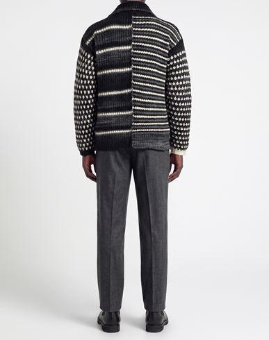 Man Cardigan Black Size 36 Alpaca wool, Wool, Polyamide