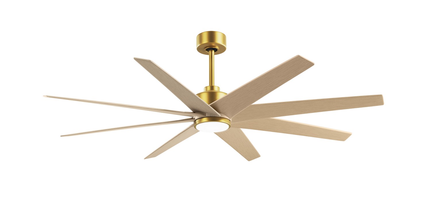 Brushed Brass 64" Ceiling Fan from the Ariella-LK Collection