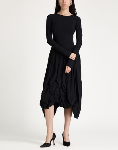 Woman Midi dress Black Size 6 Nylon, Elastane