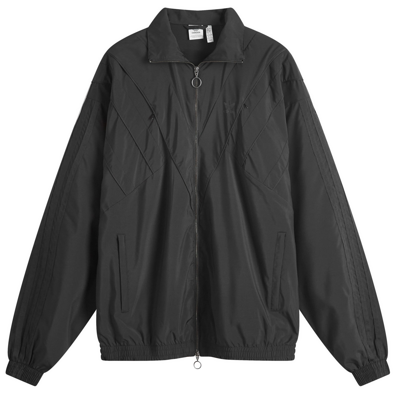 Women's Rasant Oversized Zip Off Track Top in Black