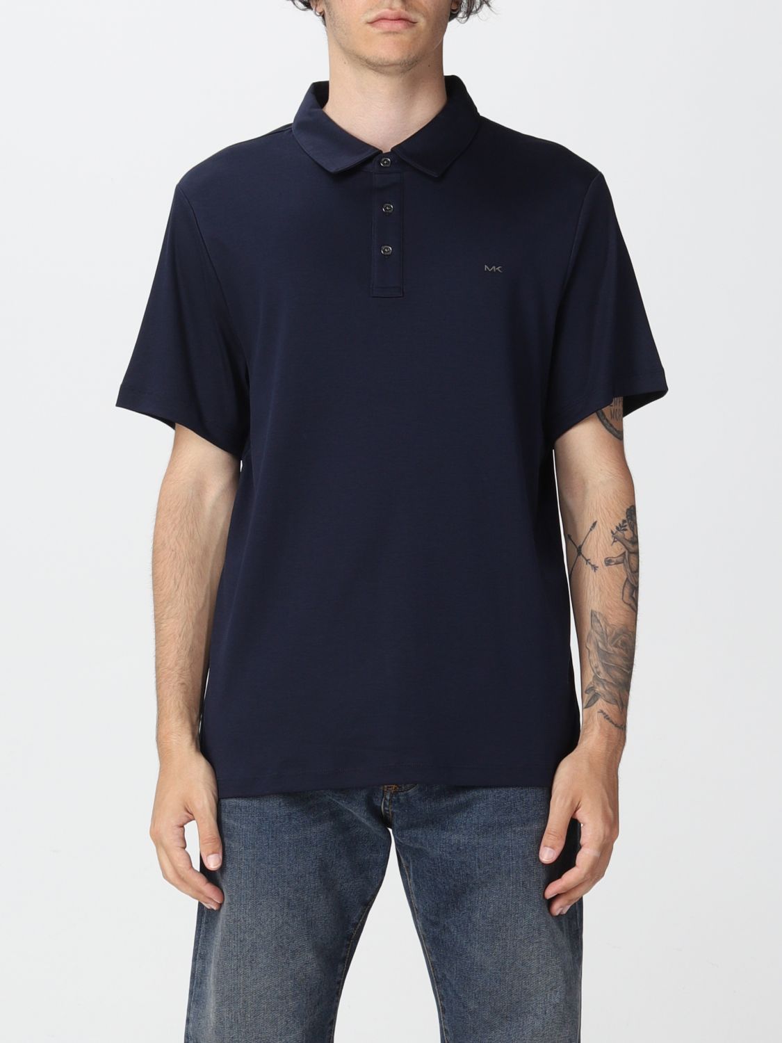 Polo Shirt Men color Blue