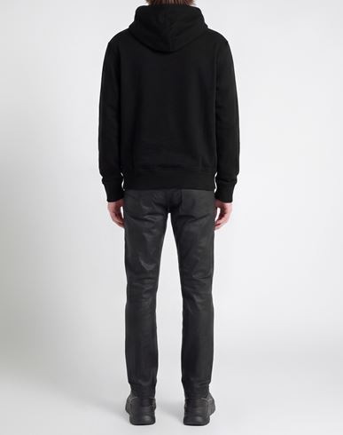Man Sweatshirt Black Size L Cotton, Elastane