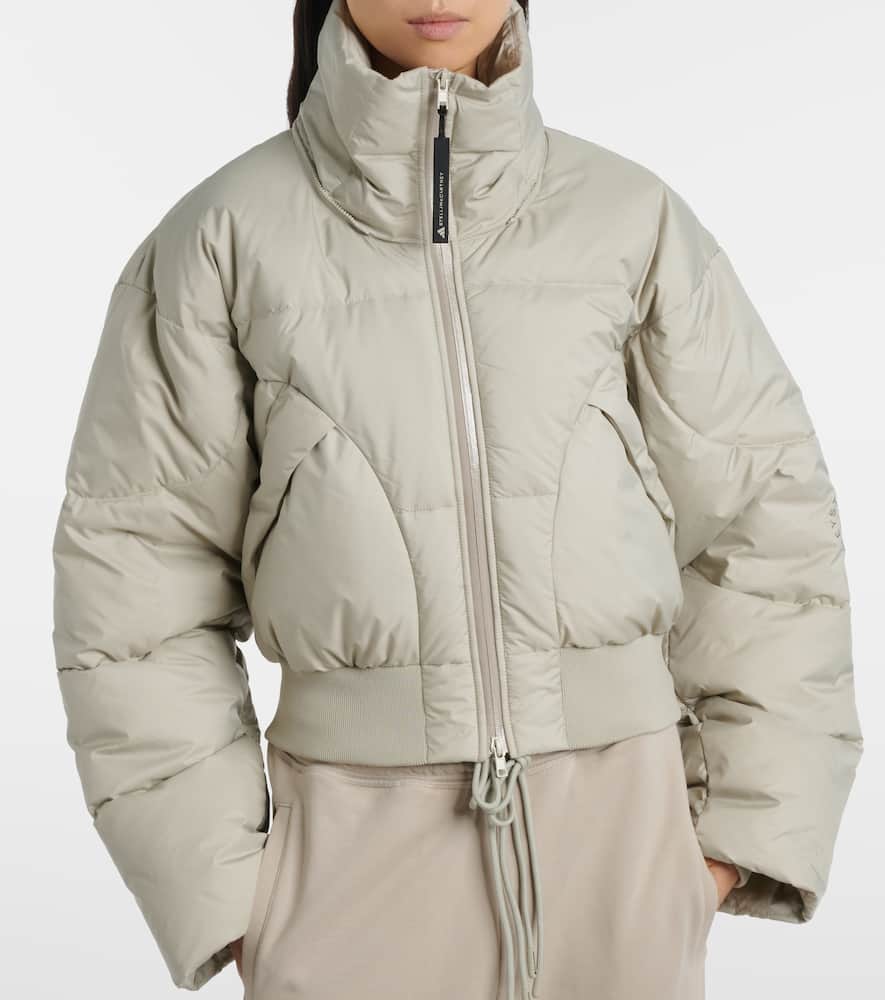 Quilted cropped puffer jacket