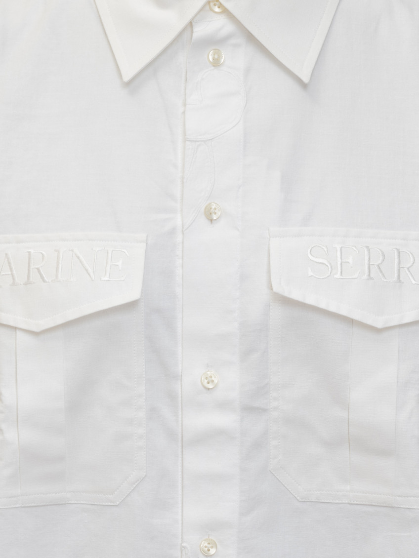 White Regular Solid Shirt