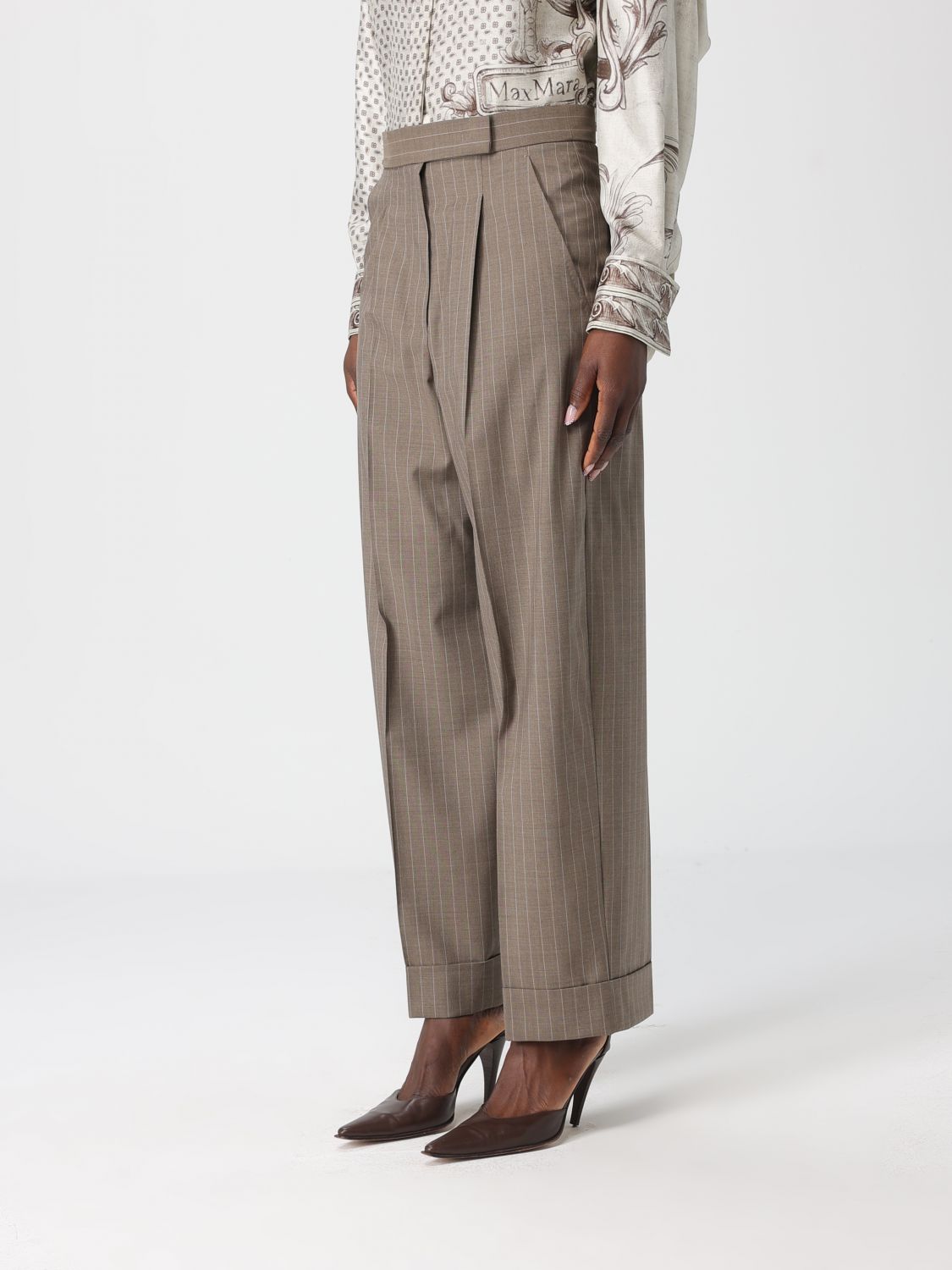 Pants Woman color Beige