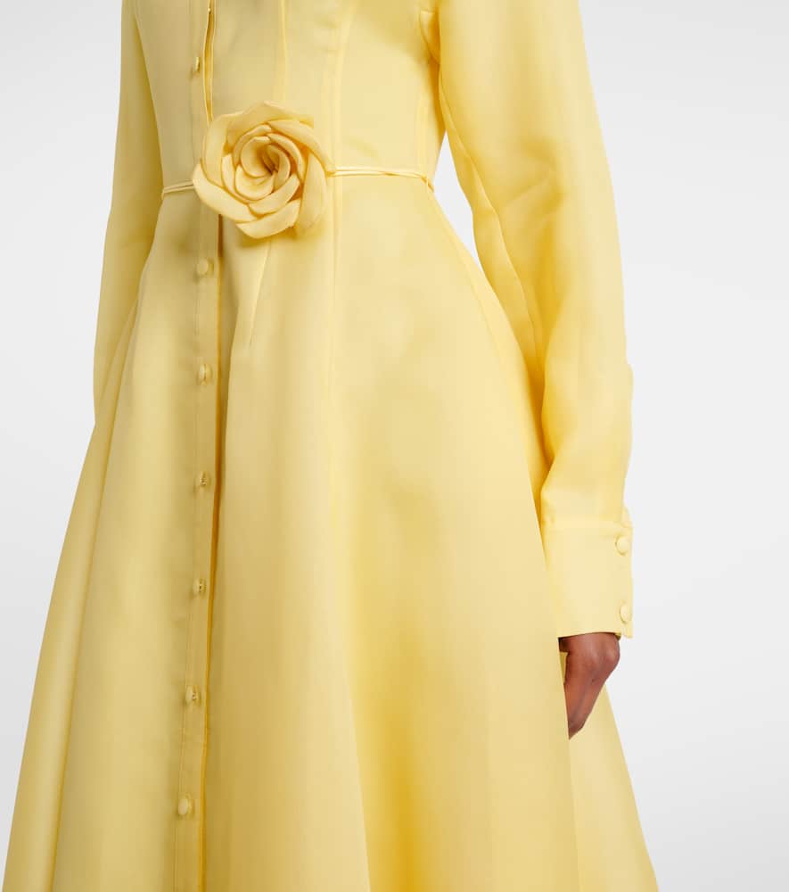 Josephine floral silk gown