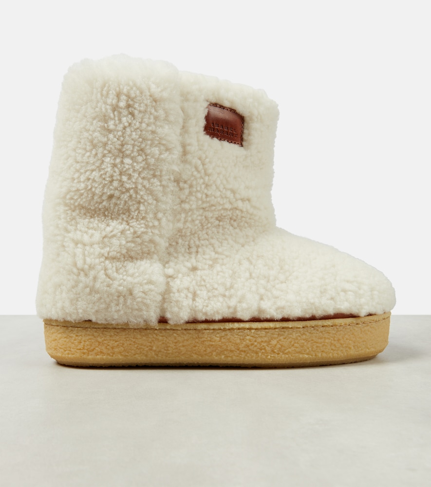 Frieze shearling ankle boots