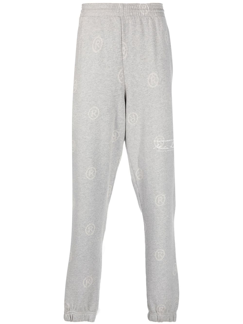 All-over logo-print track pants - Grey
