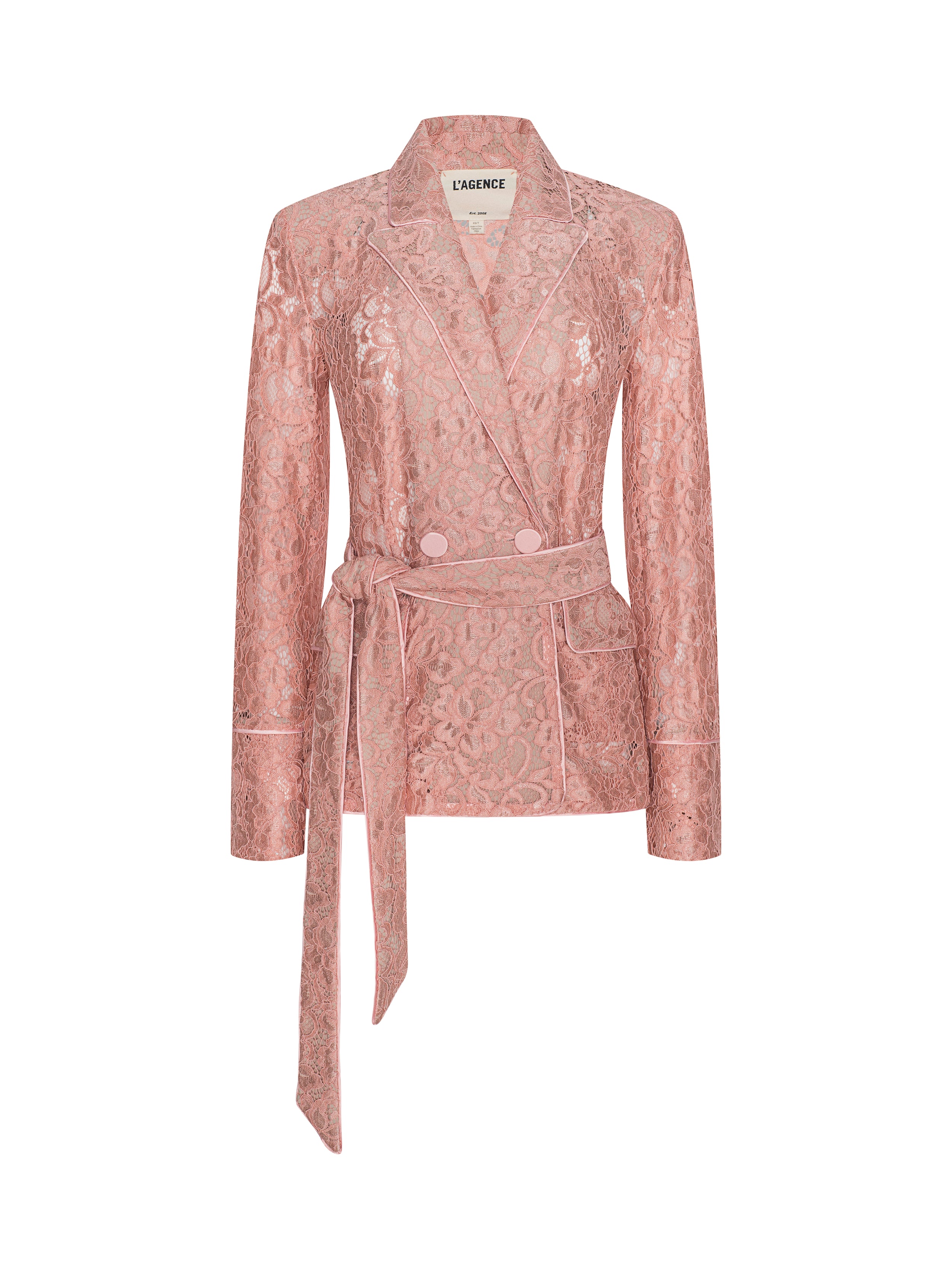 Jordana Lace Blazer In Parfait