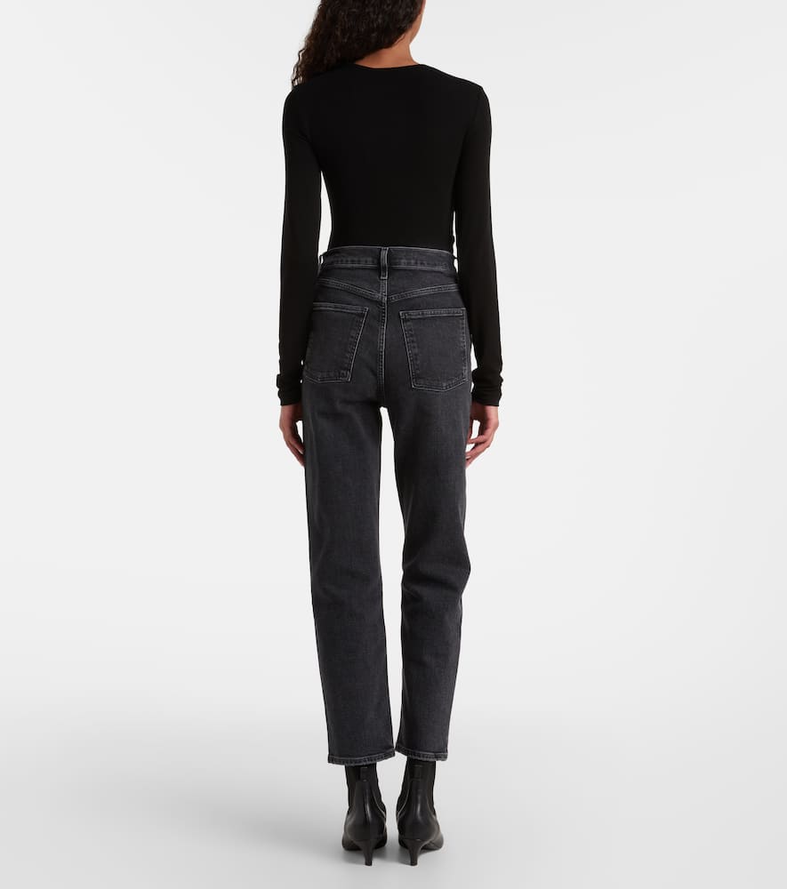 90's Pinch Waist high-rise straight jeans
