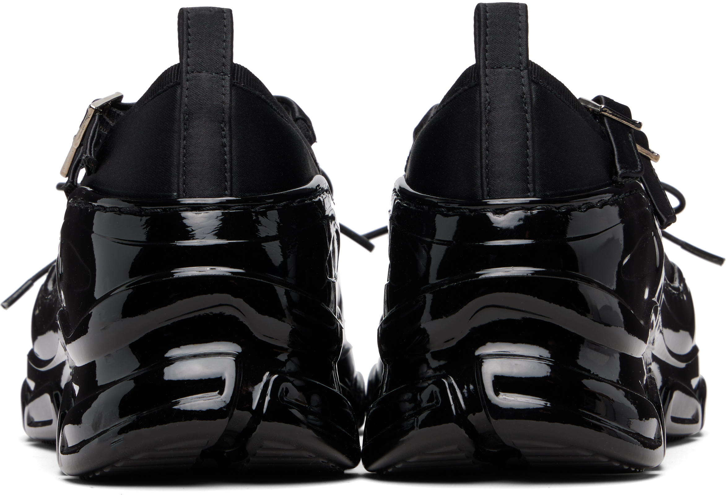 Black Beaded Tracker Ballerina Sneakers