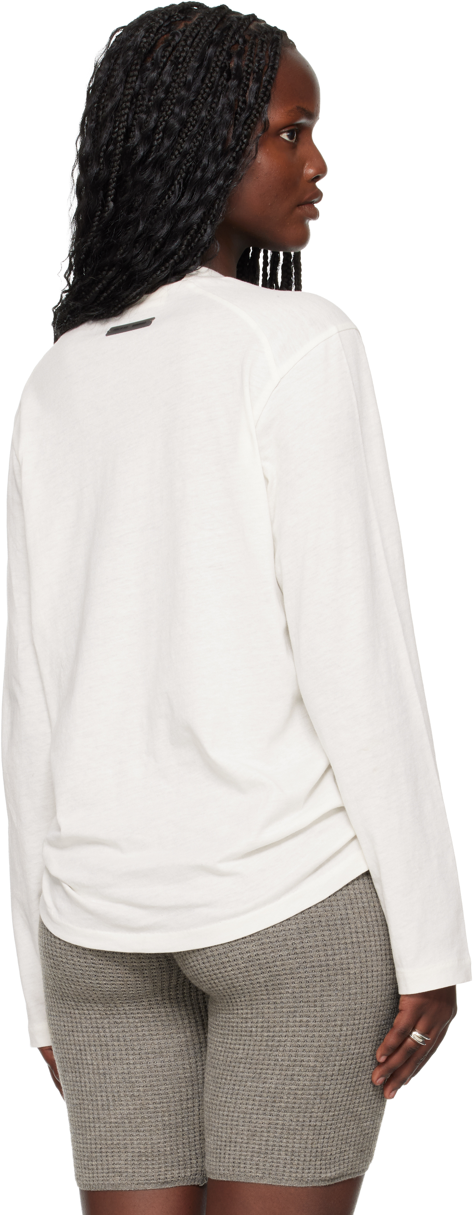 Off-White Holiday Embroidered Classic Fit Long Sleeve T-shirt