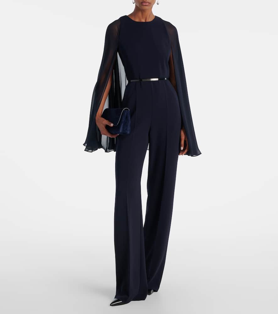 Vertice caped cady jumpsuit
