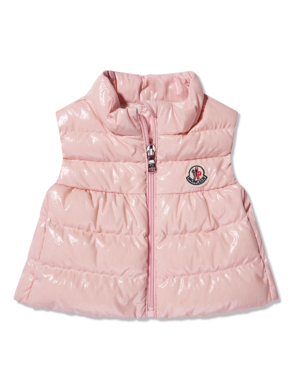 High-shine padded gilet - Pink