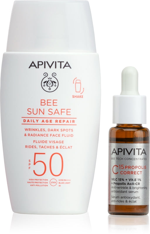 Apivita Bee Sun Safe Anti-Dark Spots Duo set contro le macchie della pelle
