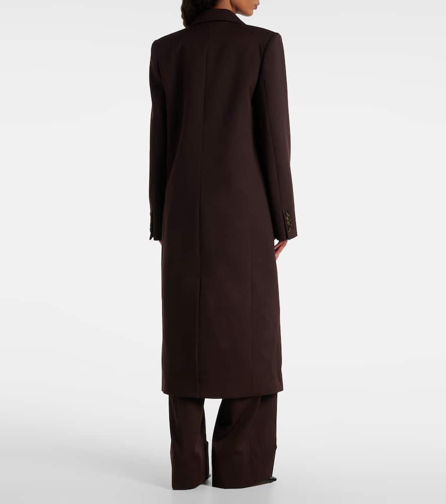 Wool twill coat