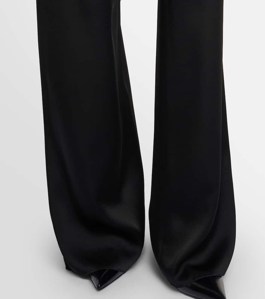 Msecono high-rise wide-leg pants