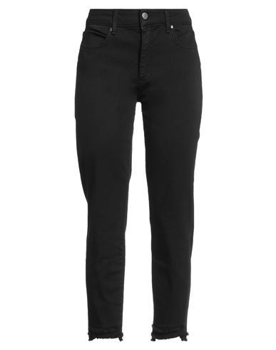 Woman Jeans Black Size 25 Cotton, Elastane