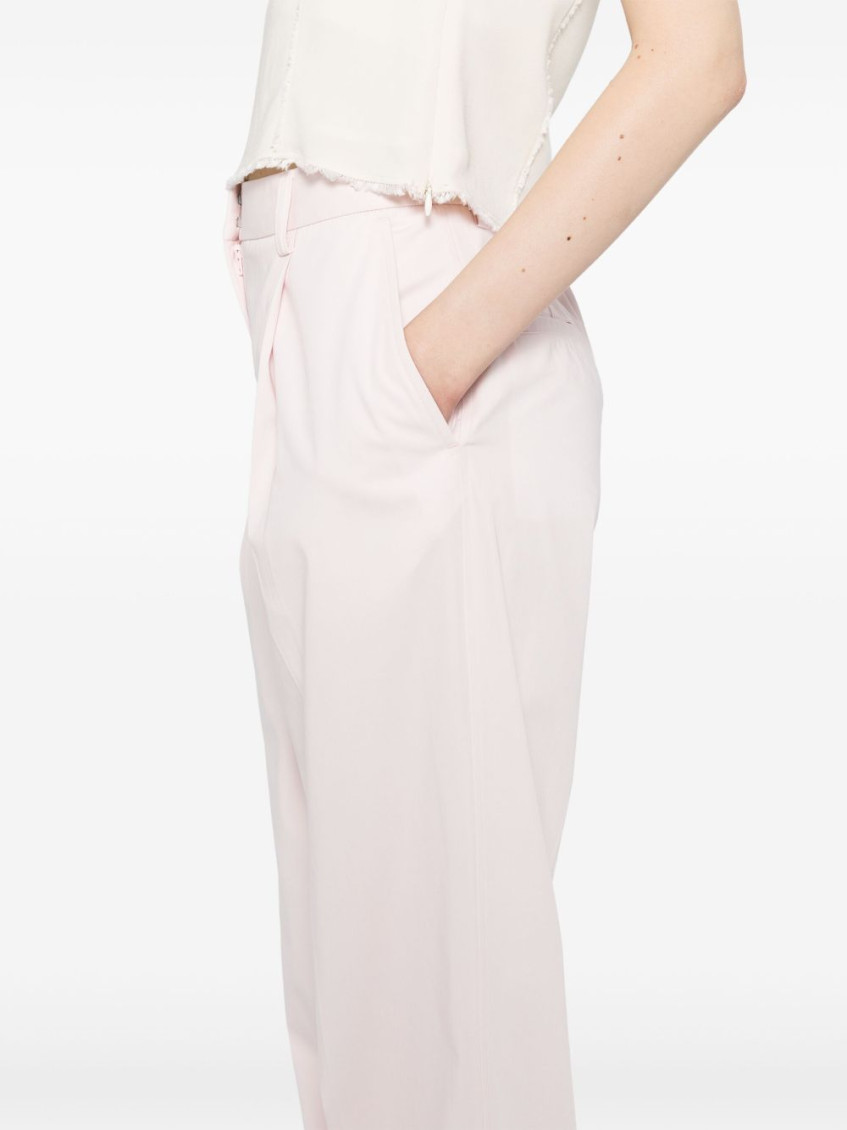 Pink Slanted Pocket Pants