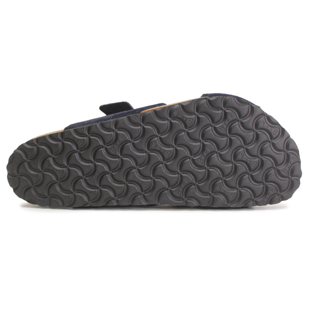 Birkenstock Lugano Suede Leather Unisex Slides Sandals