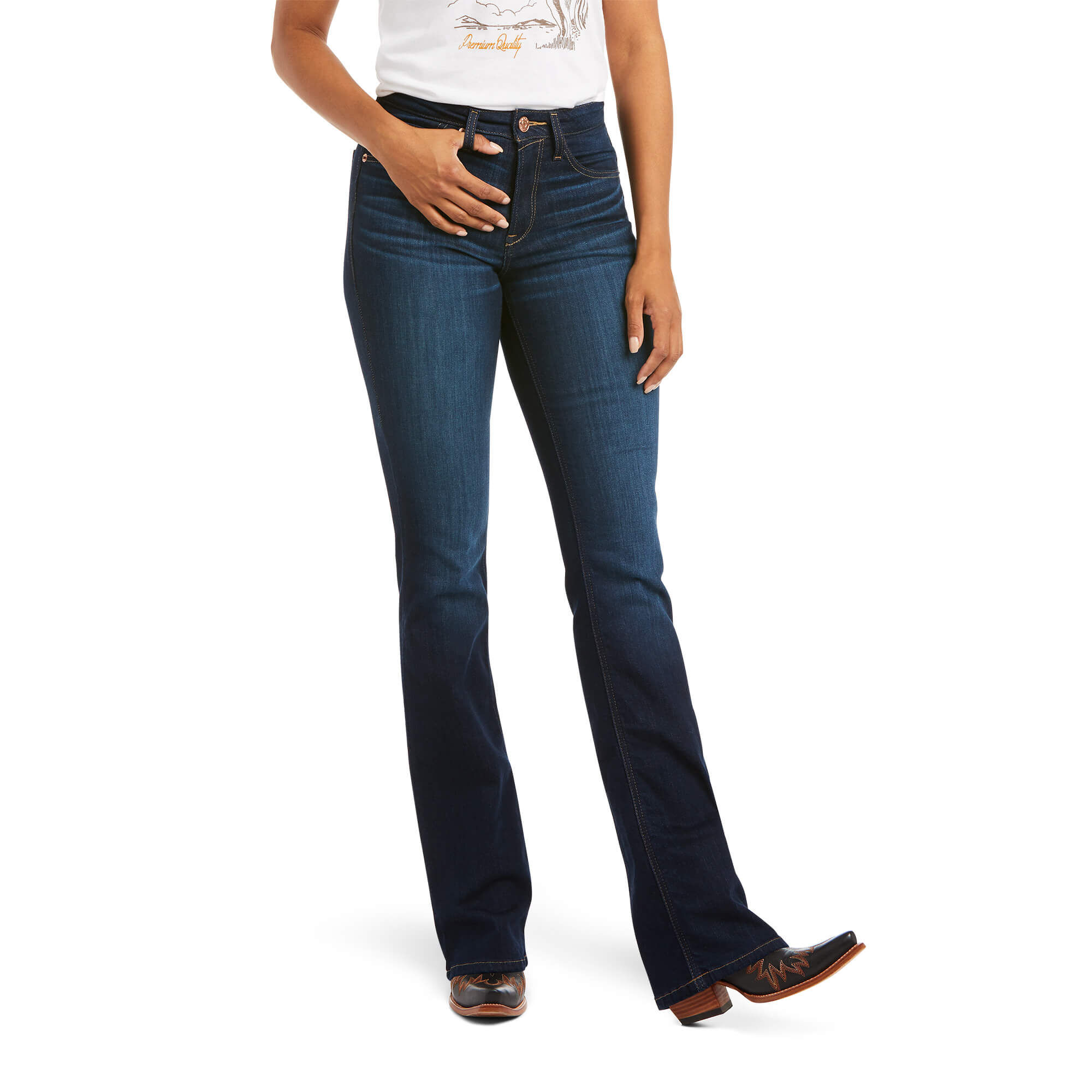 Women's R.E.A.L. High Rise Ballary Boot Cut Jeans in Pennsylvania