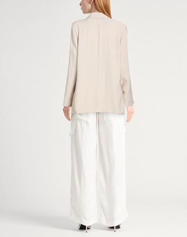 Woman Blazer Beige Size 8 Linen, Lyocell