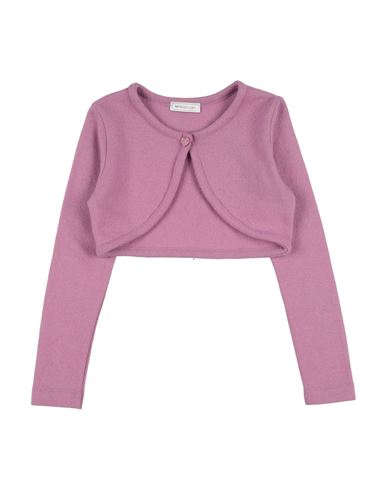 Kid Girl Wrap cardigans Mauve Size 10 Wool, Viscose, Polyamide, Cashmere