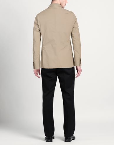 Man Blazer Taupe Size 40 Cotton, Elastane